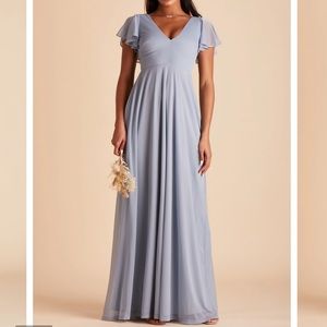 Birdy Grey Hannah Bridesmaid Dress in Dusty Blue